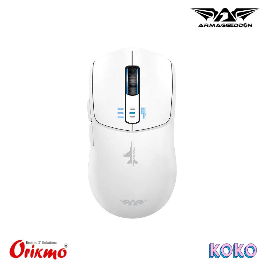 ARMAGGEDDON MIRAGE V TRIPLE MODE GAMING MOUSE - WHITE
