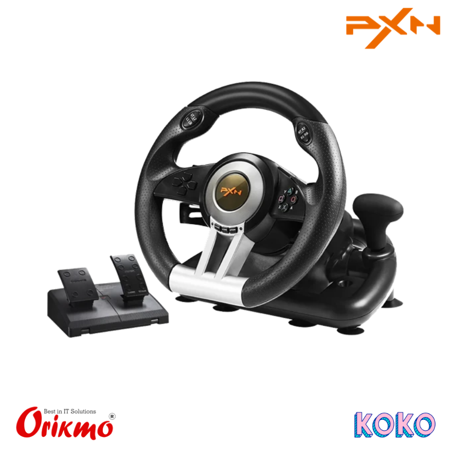 PXN V3 PRO RACING STEERING WHEEL - BLACK