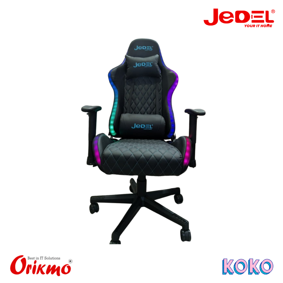 JEDEL GAMING CHAIR RGB - BLACK