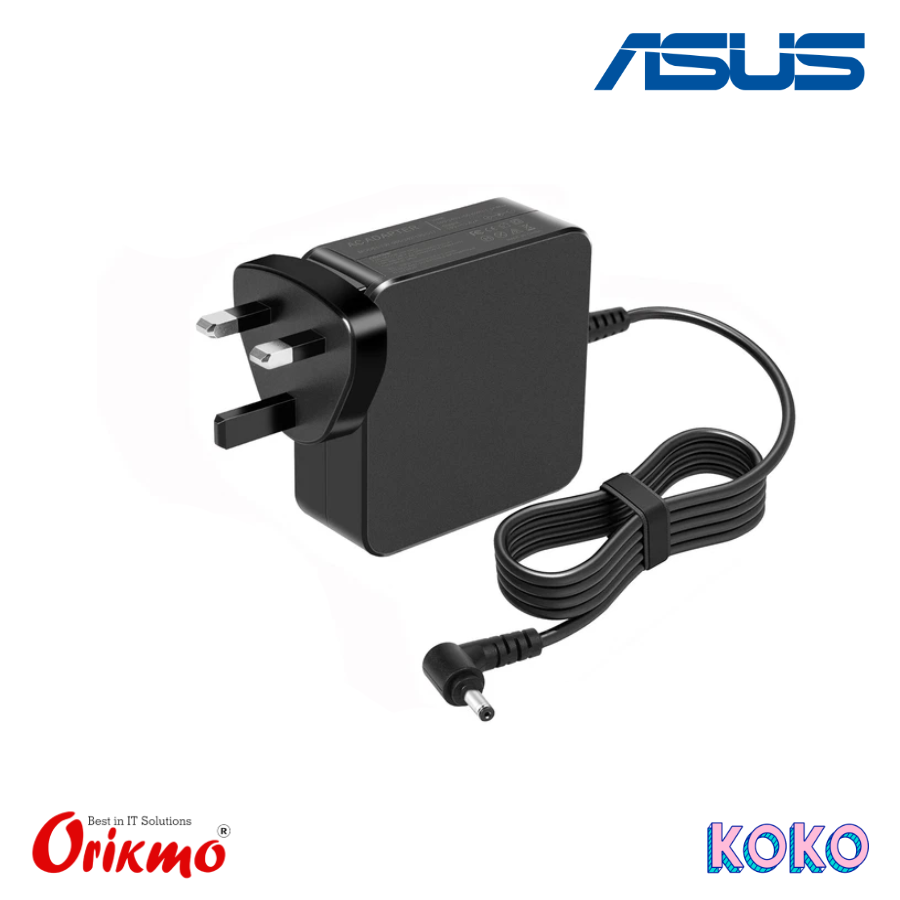 LAPTOP CHARGER ASUS 65W 19V SMALL PIN (ORIGINAL)