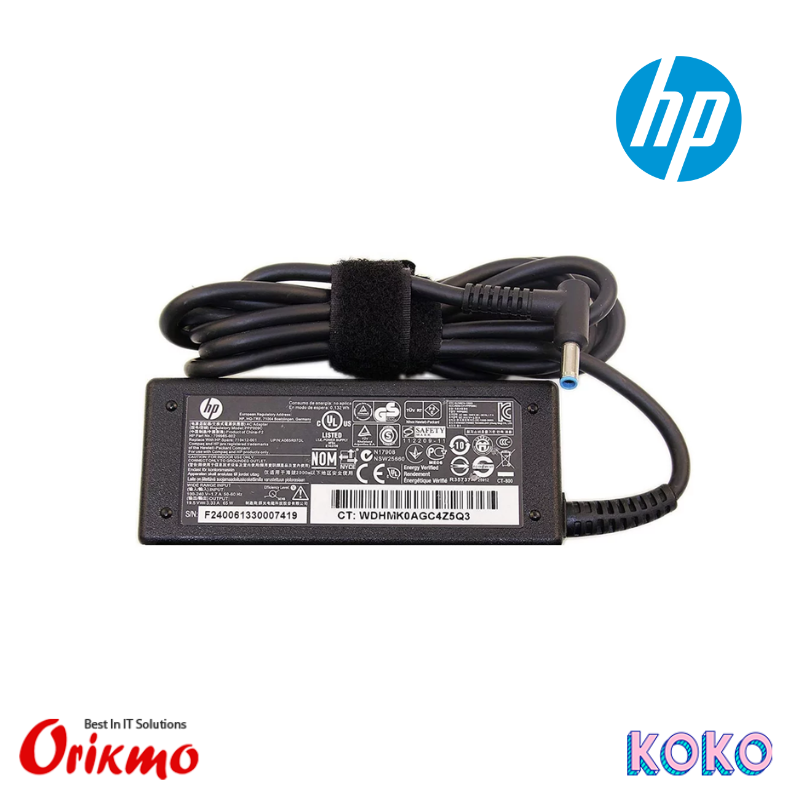 LAPTOP CHARGER HP 19.5 BLUE TIP 65W