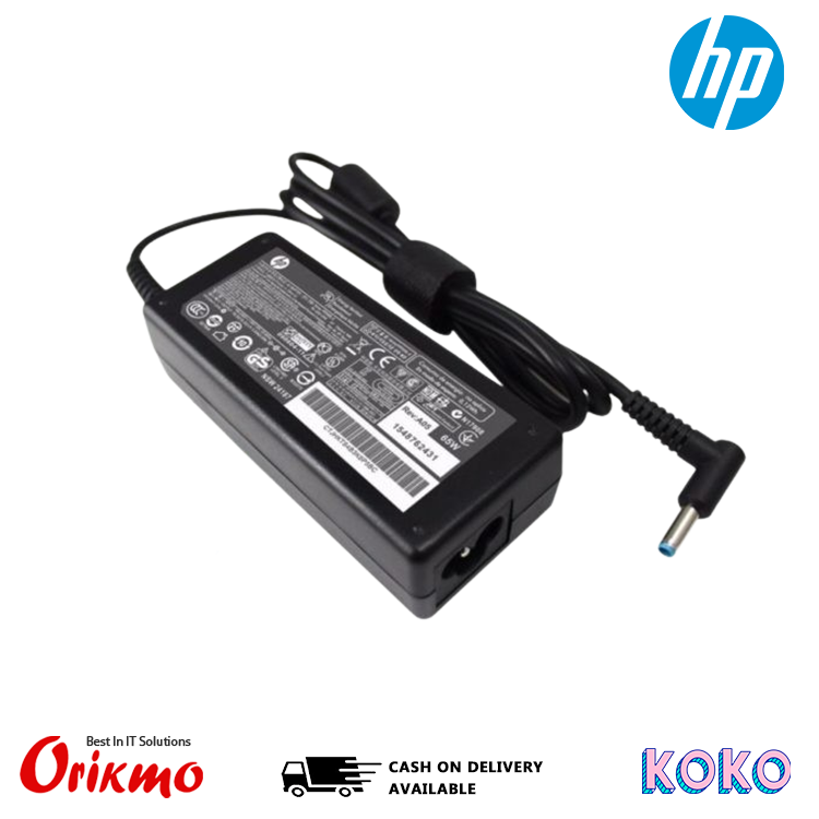 LAPTOP CHARGER HP SMALL PIN 65W