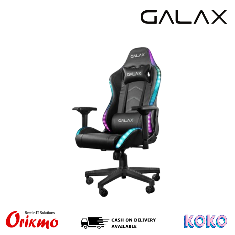 GALAX 01-S-PLUS-RGB BLACK IRON BASE GAMING CHAIR