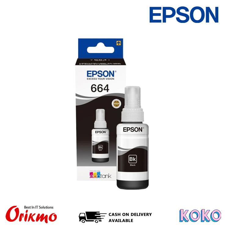 EPSON 664 BLACK INK BOTTLE ORIGIN