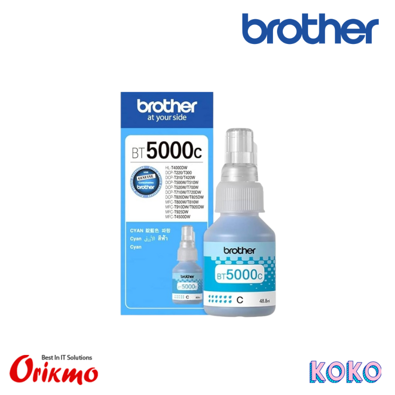 BROTHER BT5000 CYAN INK BOTTLE