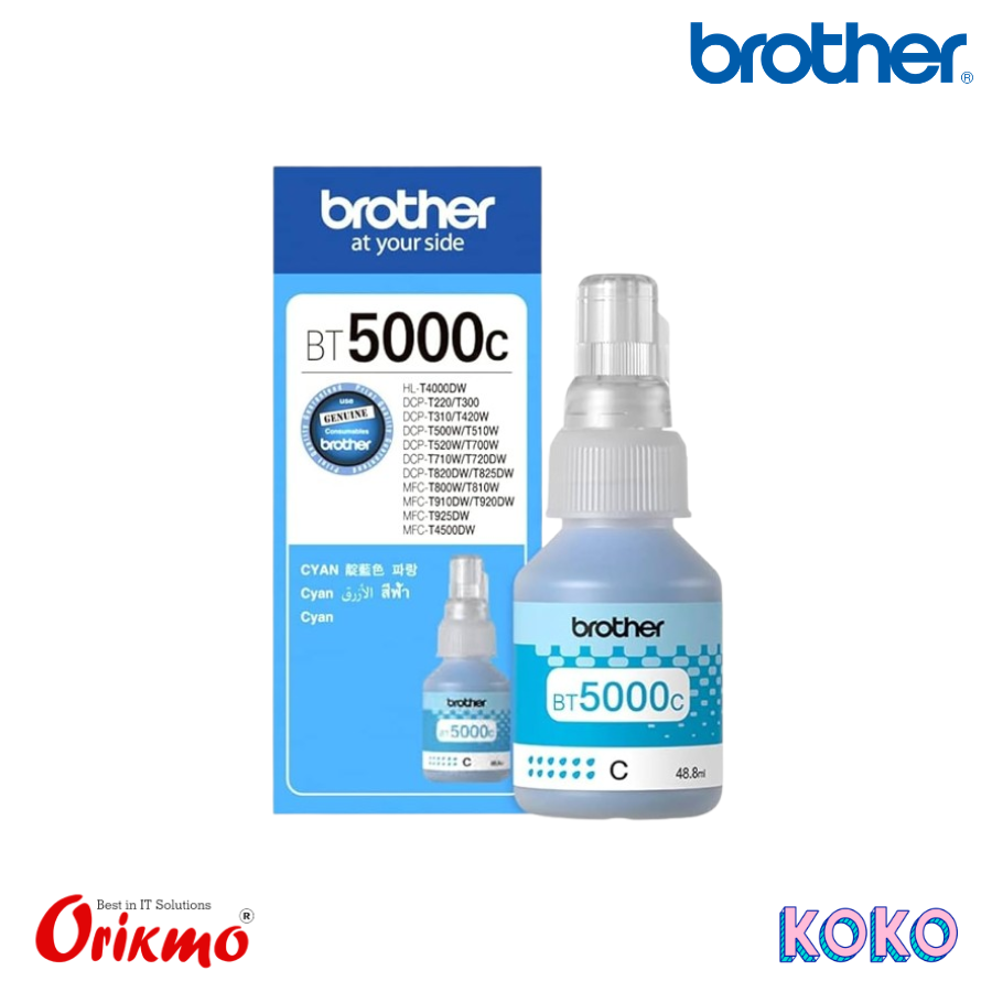BROTHER BT5000 CYAN INK BOTTLE