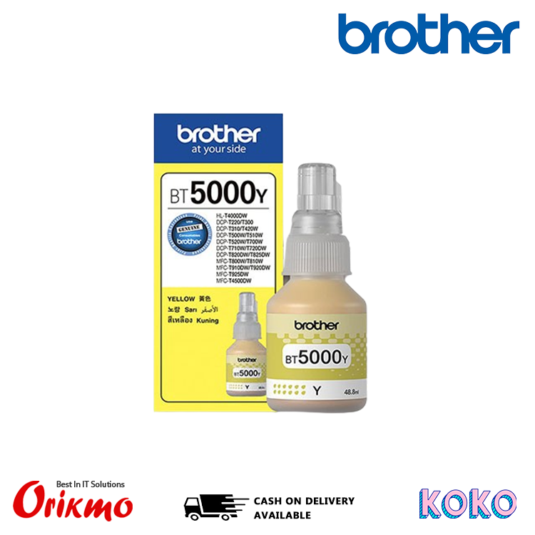 BROTHER BT5000 YELLOW INK BOTTLE