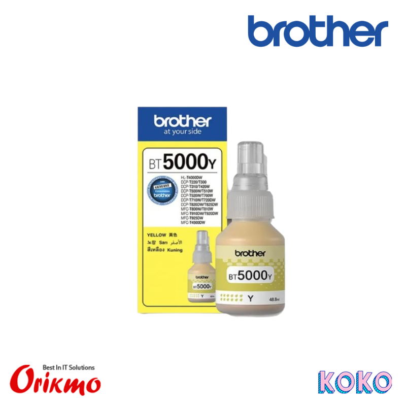 BROTHER BT5000 YELLOW INK BOTTLE