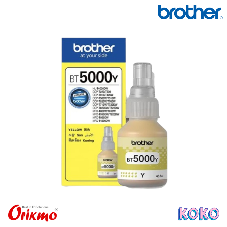 BROTHER BT5000 YELLOW INK BOTTLE