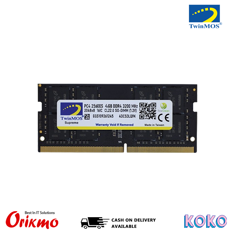 TWINMOS DDR4 - 4GB 3200MHZ LAPTOP RAM