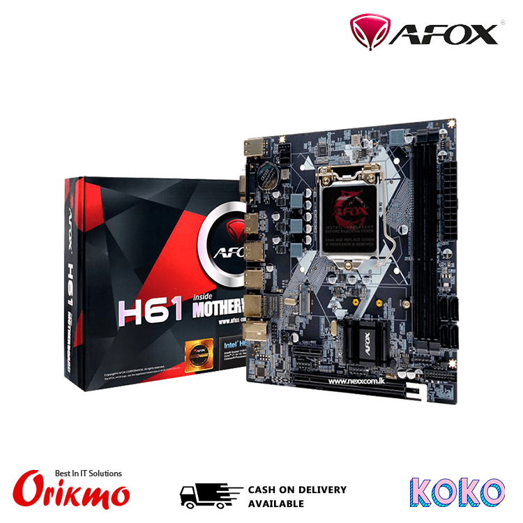 AFOX H61 DDR3 MOTHERBOARD