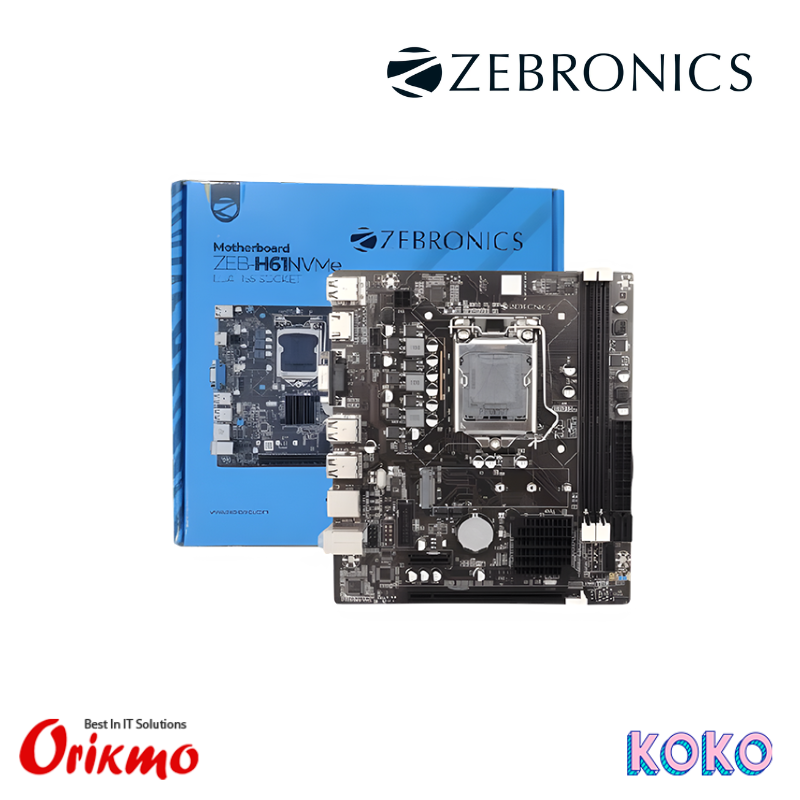 ZEBRONICS ZEB H61M2 DDR3 LGA 1155 SOCKET MOTHERBOARD