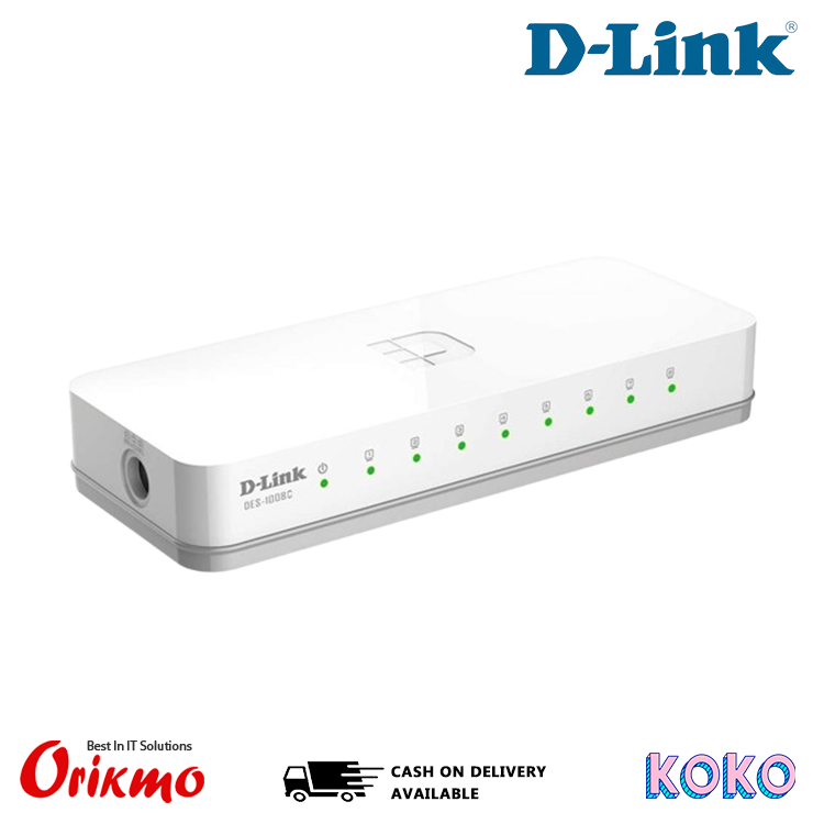 D-LINK DES-1008C 8 PORT 10/100Mbps DESKTOP SWITCH