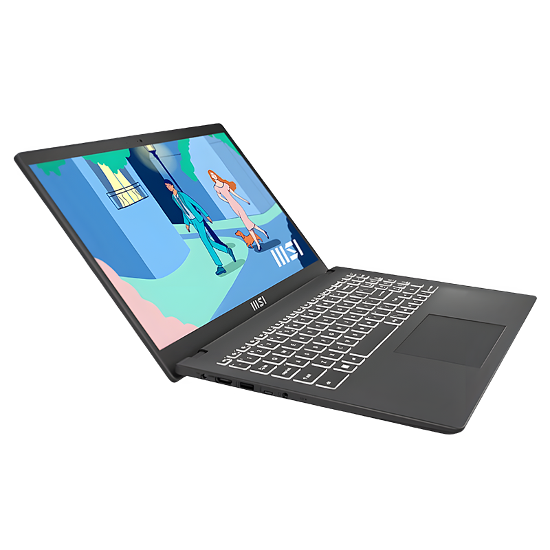MSI MODERN 15 B13M-1011XLK I5 13TH 1335U LAPTOP (512GB, 8GB, 15.6 FHD IPS, DOS)