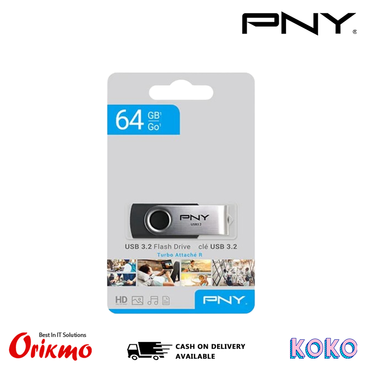 PNY TURBO ATTACHE R 64GB 3.2 PENDRIVE