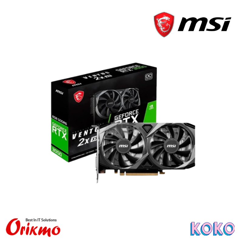 MSI RTX 3050 VENTUS 2X XS 8GB OC GRAPHIC CARD