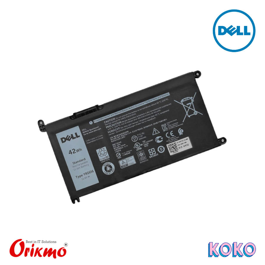 LAPTOP BATTERY DELL YRDD6 ORIGINAL