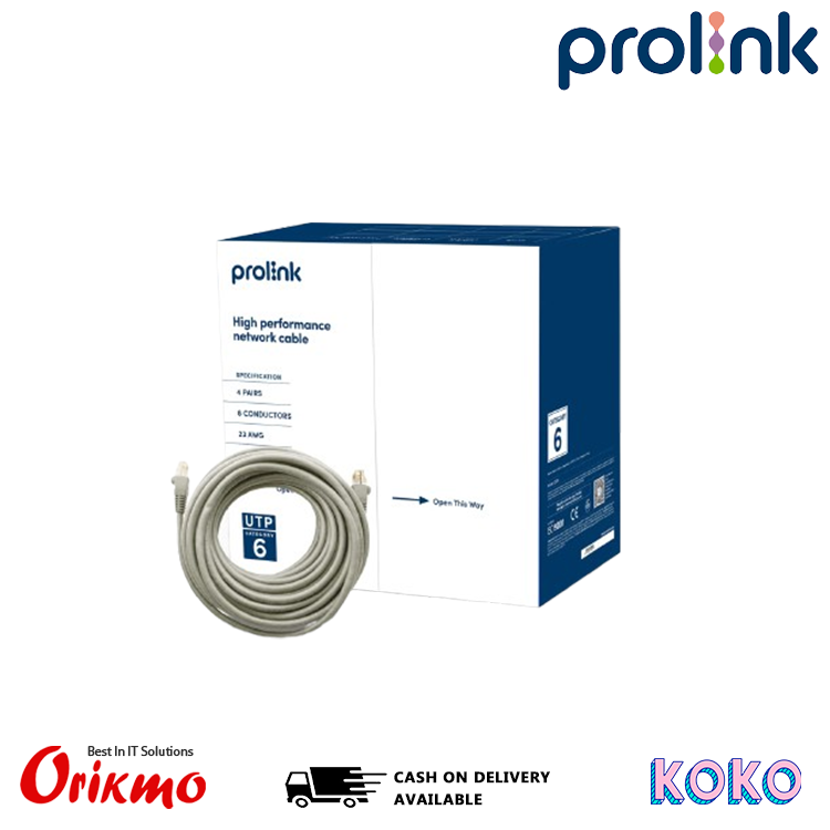 PROLINK CAT 6 UTP CABLE 24AWG