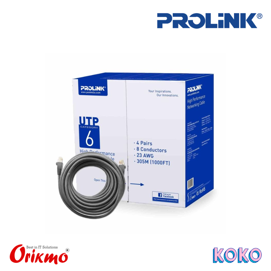 PROLINK CAT 6 UTP CABLE 24AWG